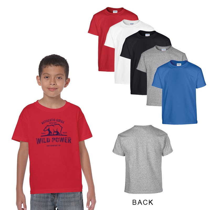 Gildan® Heavy Cotton™ Classic Fit Youth T-Shirt - 5.3 oz. - Colors