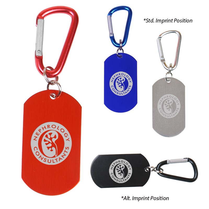 Dog Tag on Carabiner