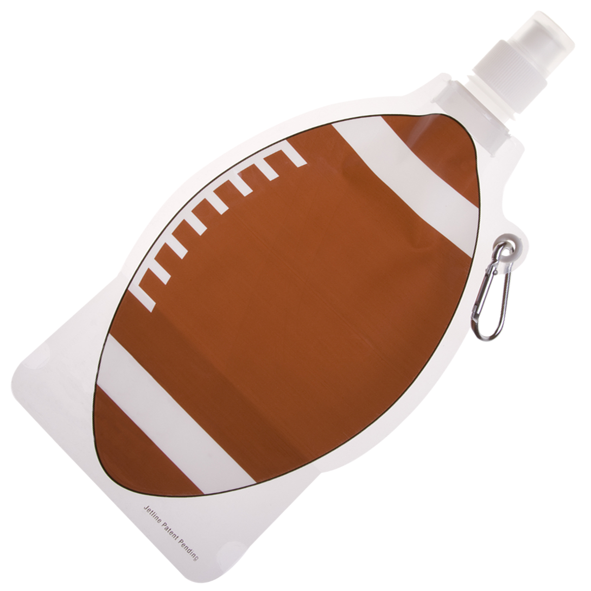 HydroPouch!™ 22 oz. Football Collapsible Water Bottle - Patented