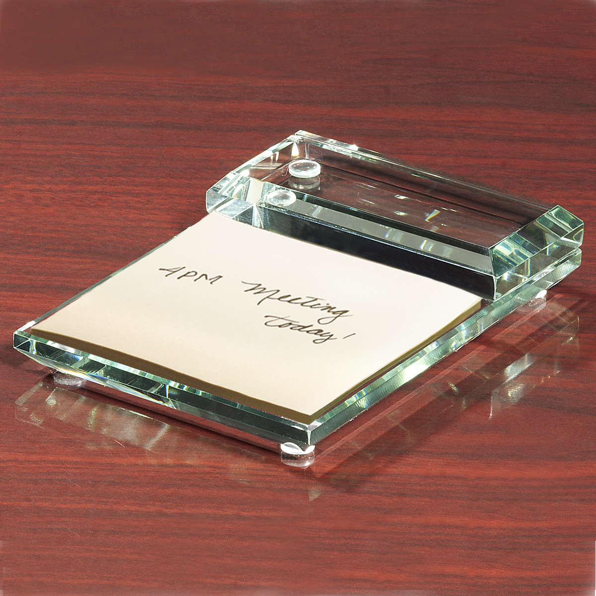 Atrium™ Glass Message Pad Holder