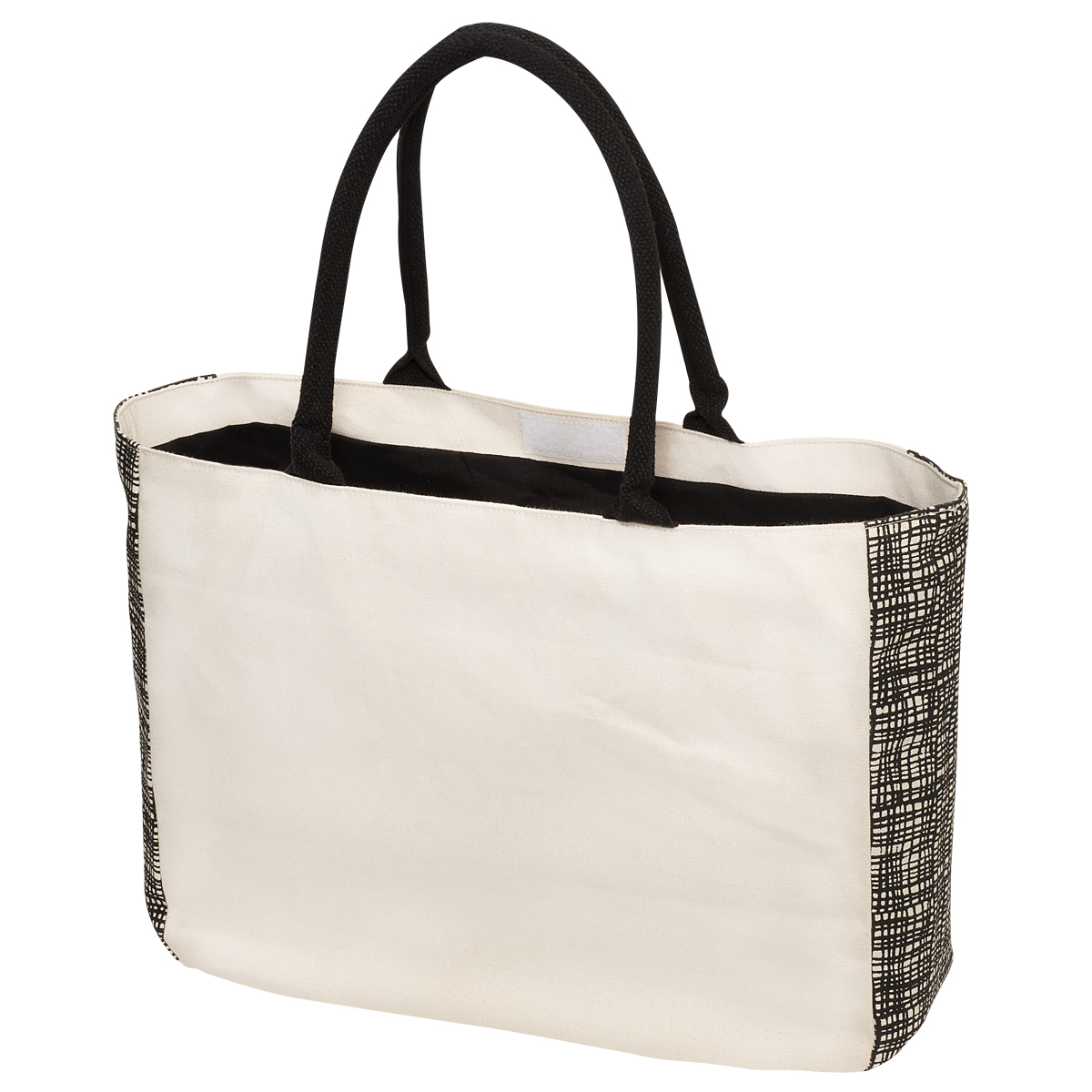 Canvas Tote with Gusset Accents