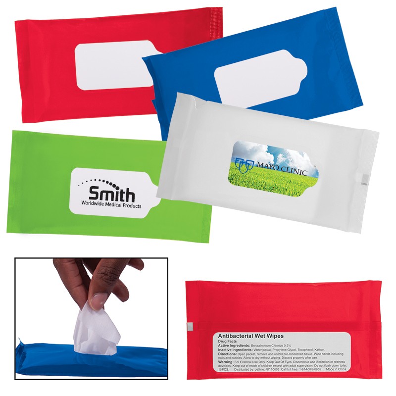 Sanitizer Wipes in Re-sealable Pouch