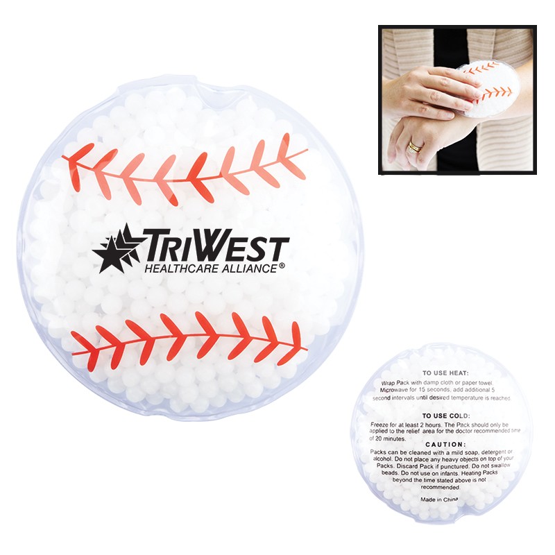 Hot/Cold Gel Pack — Sport Shapes - Baseball