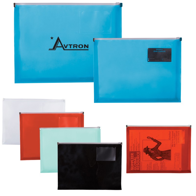 PP Zip Closure Envelope with Business Card Slot