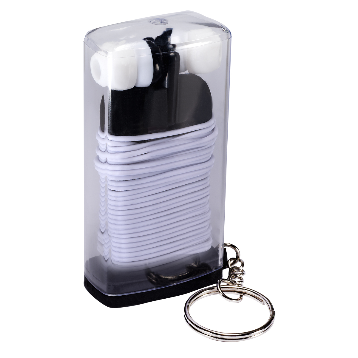 Earbuds in Case with Key Ring