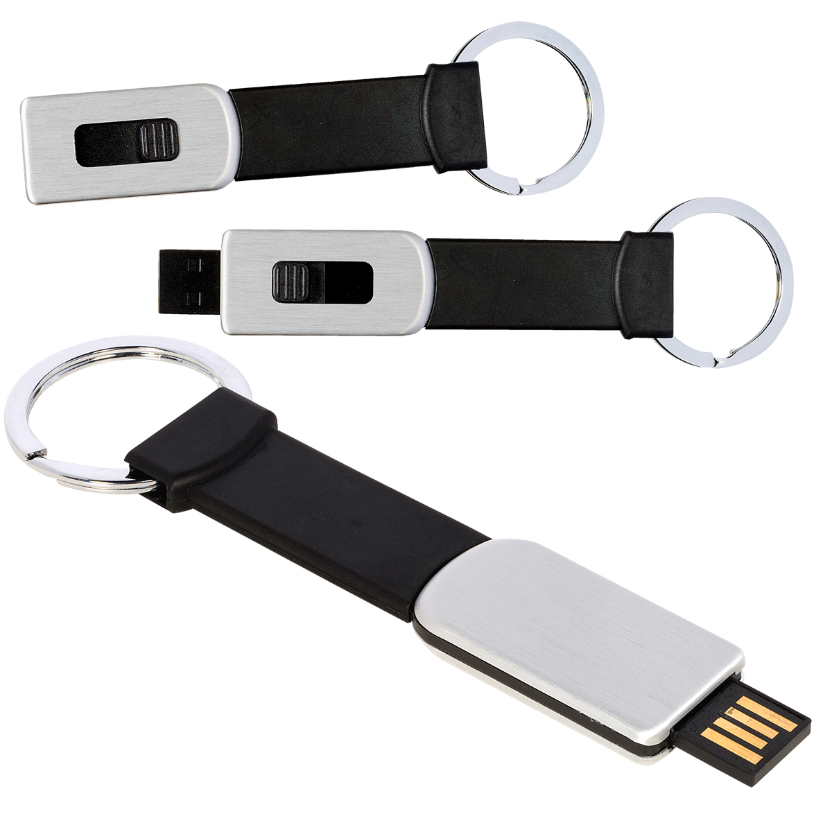 Key Chain USB Memory Flash Drive - 4GB