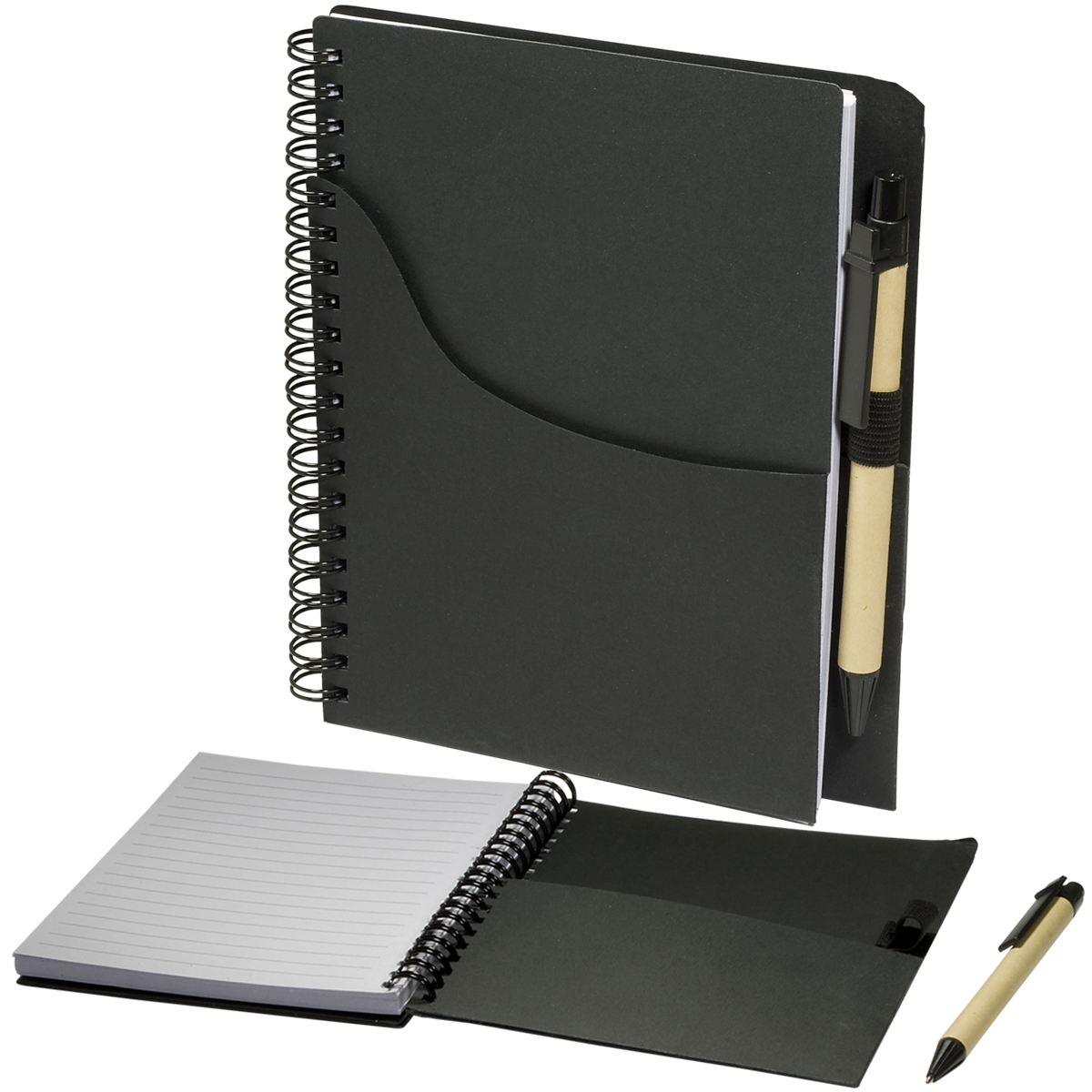 Eco Handy Notebook with Pocket/Pen Combo