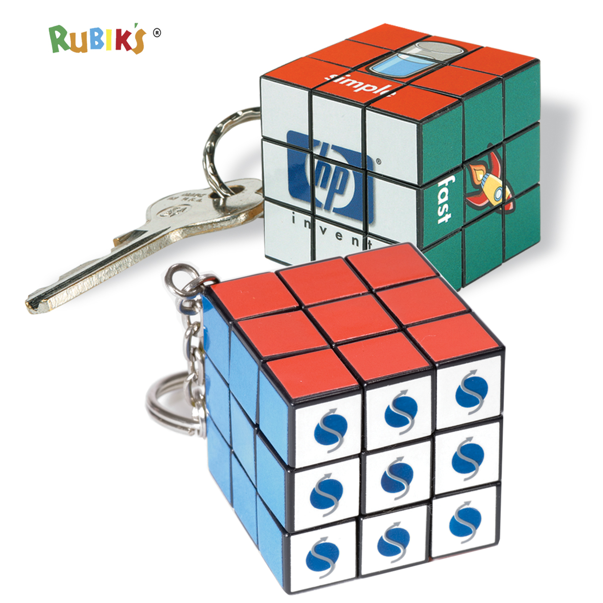 Custom Micro Rubik's® Cube Key Ring