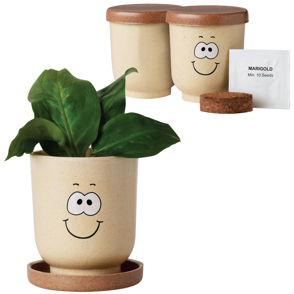 Goofy™ Grow Pot Eco-Planter w/Marigold Seeds