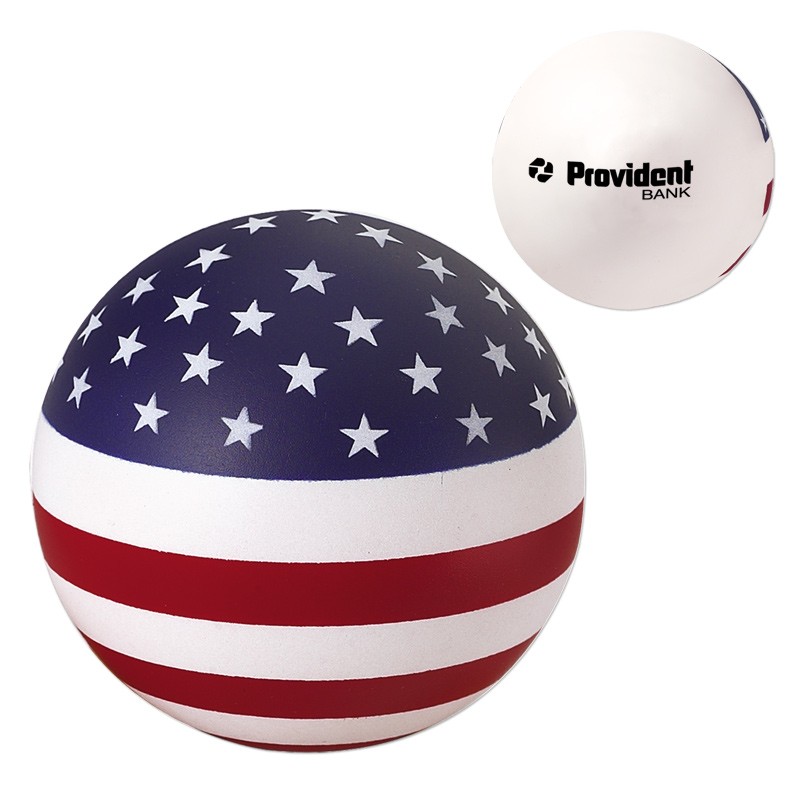 USA Patriotic Round Ball Stress Reliever 1