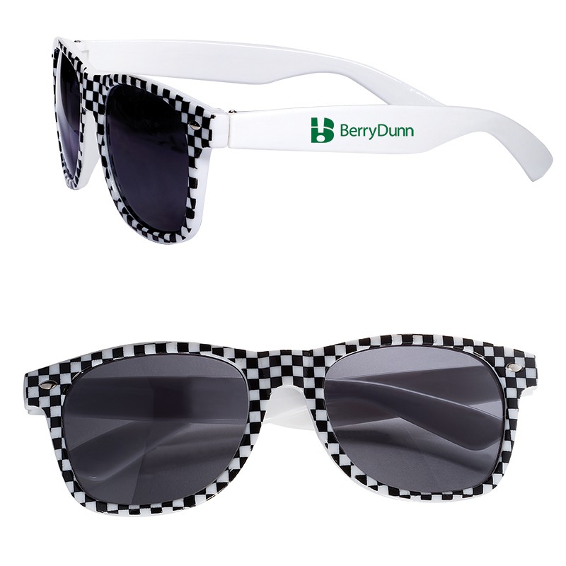 Checkered Flag (Racing Theme) Sunglasses