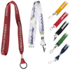 0.5" Flat Polyester Silkscreen Lanyard