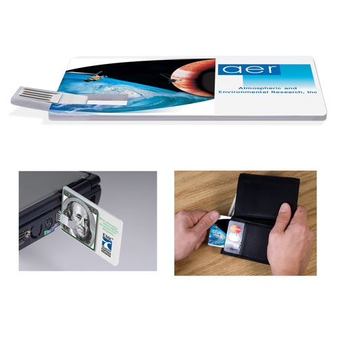 Custom Credit Card USB Drive — 1GB